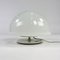 Italian Glass and Steel Mushroom Table Lamp, 1960s 1