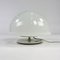 Lámpara de mesa hongo italiana de vidrio y acero, años 60, Imagen 1