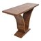 Art Deco Style Console Table in Walnut Root, 1980s, Image 3