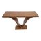 Art Deco Style Console Table in Walnut Root, 1980s, Image 1