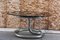 Vintage Italian Table in Chromed Metal Tubular and Smoke Glass by Giotto Stoppino, 1970 10