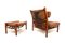 Inka Armchair with Ottoman by Arne Norell for Norell, 1960s, Set of 2 2