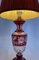 Bohemian Ruby Red Crystal Table Lamp, 1920s, Image 6