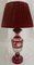 Bohemian Ruby Red Crystal Table Lamp, 1920s, Image 9