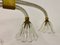 Lámpara de araña de Murano de cuatro luces atribuida a Barovier y Toso, años 50, Imagen 4
