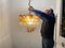 Large Murano Glass Chandelier from AV Mazzega, 1970s 11