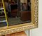 Espejo vintage grande dorado con biselado, Imagen 7