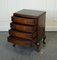 Victorian Figured Walnut Bow-Fronted Chest of Drawers on Queen Anne Legs 3