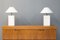 Lampes de Bureau Mid-Century en Céramique, 1960s, Set de 2 1