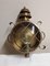 Vintage Wall Lamp in Brass with Arched Glass, 1980s, Image 1