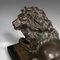 After Barye, Recumbent Lion Figure, 1970s, Bronze 11