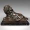 After Barye, Recumbent Lion Figure, 1970s, Bronze 1