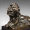 After Barye, figura de león reclinada, años 70, bronce, Imagen 7