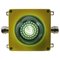 Airport Runway Sconce in Yellow Metal and Green Glass, Image 7