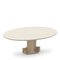 Travertine Dining Table by Carlo Scarpa for Cattelan, Italy, 1970s 1
