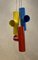 Lampada a sospensione Pop Art industriale a 3 lastre colorate in lamiera, Italia, anni '70, Immagine 5