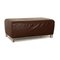 Brown Leather Stool from Koinor Volare 1