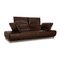 Leather Three Seater Sofa in Brown Sofa from Koinor Volare, Image 3
