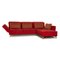 Brühl Moule Fabric Corner Sofa Red Chaise Longue Right Manual Function Relaxation Function Sofa Couch 1