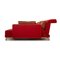 Brühl Moule Fabric Corner Sofa Red Chaise Longue Right Manual Function Relaxation Function Sofa Couch, Image 11