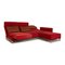 Brühl Moule Fabric Corner Sofa Red Chaise Longue Right Manual Function Relaxation Function Sofa Couch 3