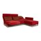 Divano e chaise longue in tessuto rosso di Brühl Moule, set di 2, Immagine 4