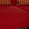 Fabric Sofa and Chaise Lounge in Red from Brühl Moule, Set of 2 5