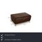 Leather Sofa and Stool in Brown from Koinor Volare, Set of 2 3