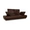 Leather Sofa and Stool in Brown from Koinor Volare, Set of 2 4