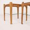 Vintage Coffee Tables in Beech & Glass, Italy, 1960s, Set of 2 4