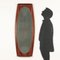 Vintage Wall Mirror in Plywood & Glass, Italy, 1960s 2