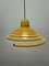 Vintage Yellow Spiral Hanging Lamp, 1970s 4