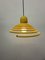 Vintage Yellow Spiral Hanging Lamp, 1970s 1