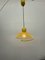 Vintage Yellow Spiral Hanging Lamp, 1970s 3