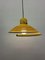 Vintage Yellow Spiral Hanging Lamp, 1970s 5