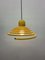 Vintage Yellow Spiral Hanging Lamp, 1970s 7