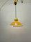 Vintage Yellow Spiral Hanging Lamp, 1970s 2