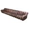 DS-600 Snake Sofa in Patinated Brown Leather attributed to Ueli Berger for de Sede, 1970s, Set of 18 1