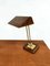 Lampe de Bureau Dessin Vintage en Laiton et Marbre, France, 1960s 6