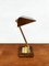 Vintage French Brass and Marble Dessin Desk Lamp, 1960s, Image 1