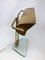 Mid-Century Modern Glass & Brass Table Lamp attributed to Pietro Chiesa, 1950s 2