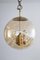 Lámpara colgante Sputnik era espacial de latón de Doria Leuchten, años 70, Imagen 2
