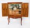 Vintage Italian Marquetry Inlaid Burr Walnut Cocktail Cabinet, 1950s, Image 4