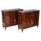 Vintage Flame Mahogany Side Cabinets attributed to William Tillman, 1980s, Set of 2 1