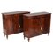 Vintage Flame Mahogany Side Cabinets attributed to William Tillman, 1980s, Set of 2, Image 1