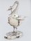 Swan-Shaped Centerpiece in Silver with Engraved Decorations, 1880s 3