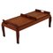 Mid-Century Teak Coffee Table with Removable Trays from Cantù, Italy, 1960s 1