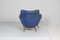 Mid-Century Armchair in Wood and Velvet attributed to G. Veronesi for ISA Bergamo, Italy, 1950s, Image 7