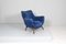 Mid-Century Armchair in Wood and Velvet attributed to G. Veronesi for ISA Bergamo, Italy, 1950s, Image 4