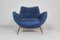 Fauteuil Mid-Century en Bois et Velours attribué à G. Veronesi pour ISA Bergamo, Italie, 1950s 10